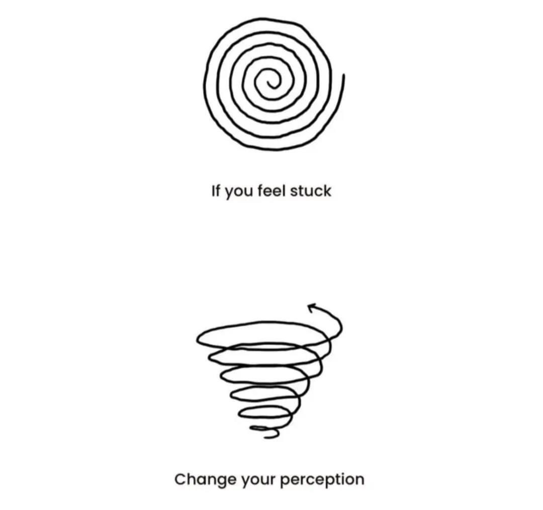 If you feel stuck, just change your perception!