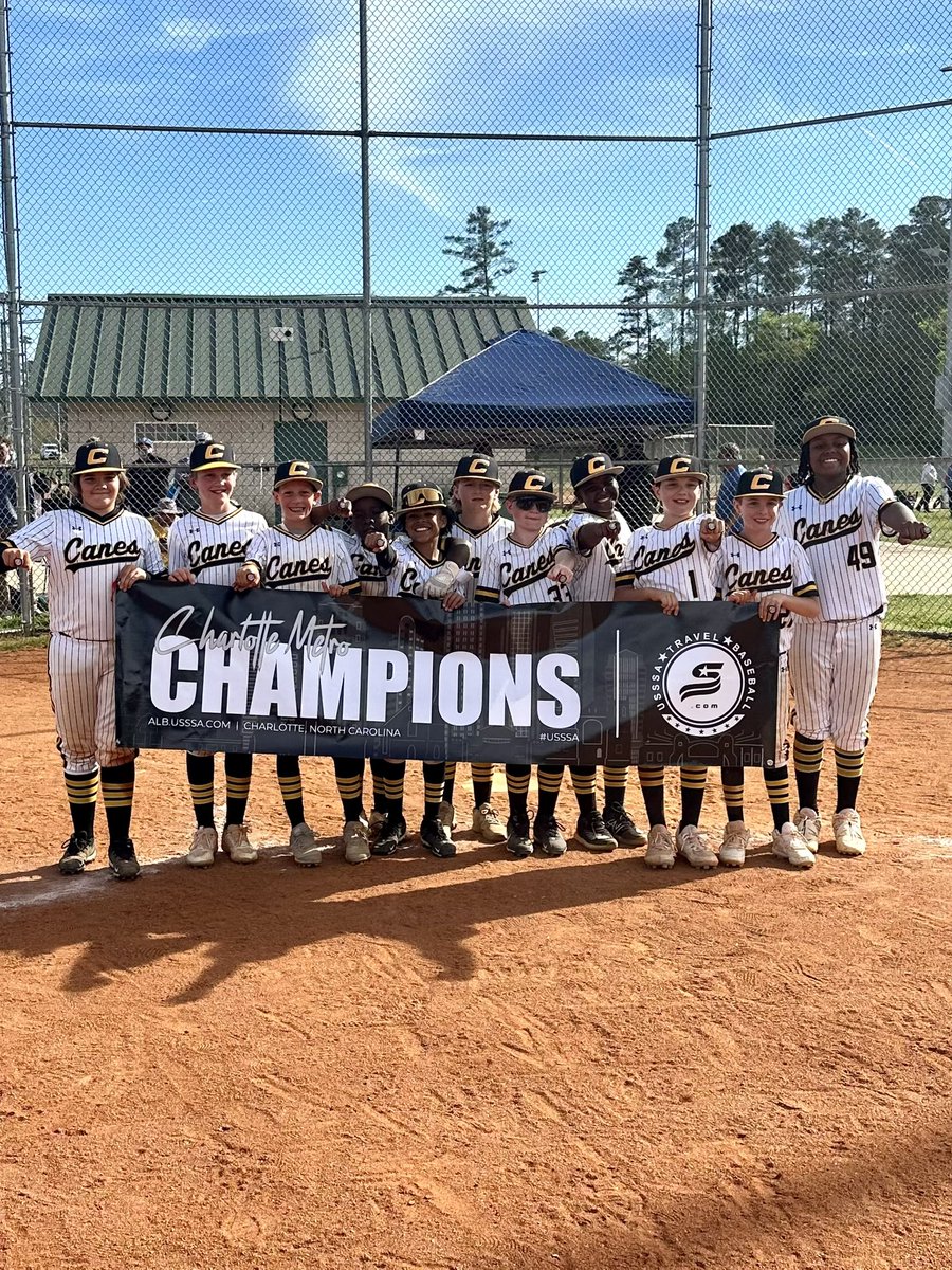 Congrats to our Canes 864 11U club on winning the @usssatravelball “Battle of the Rings” in Charlotte this weekend! @TheCanesBB @YouthCanes