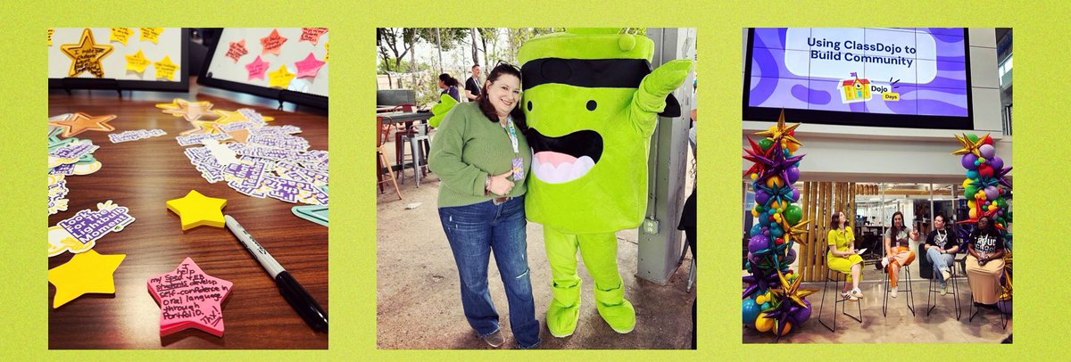 A great day of PD &amp;networking w/ <a href="/ClassDojo/">ClassDojo</a> Ts,tutors,&amp;ambassadors fr Tx! 💚’ed learning from other educators during breakout sessions and the amazing ClassDojo team that shared new features to come! Great food, fun activities, perfect Saturday! 💚💚 #DojodayHouston #DojoHouston