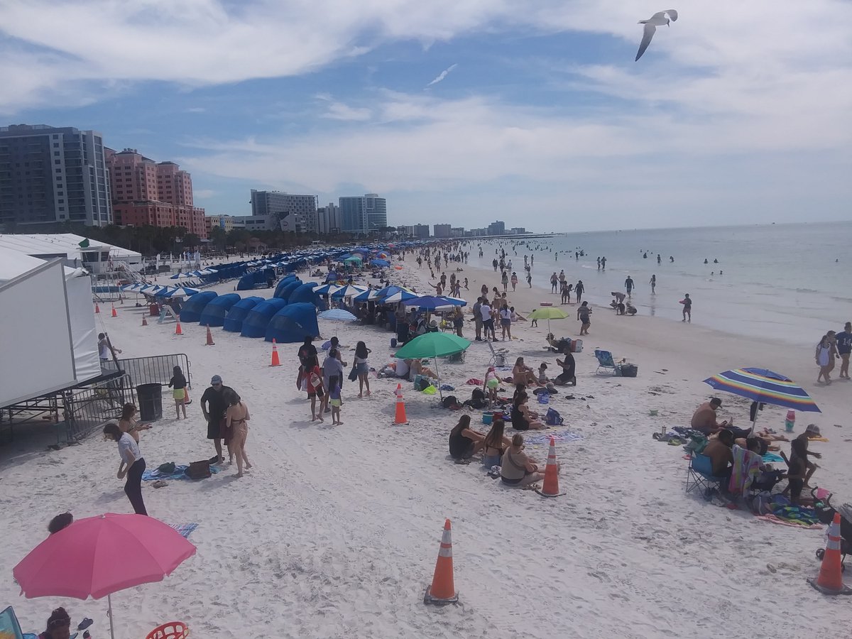 A day at the beach. Clearwater Beach from the pier.