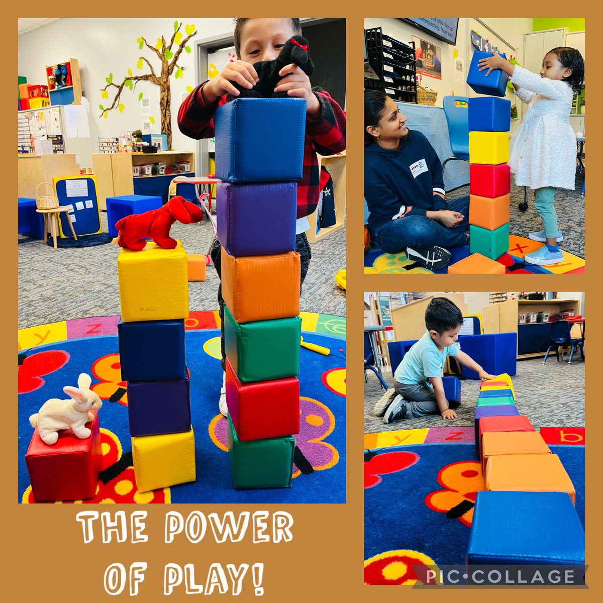 Using just these cube foam blocks, we…
🟥 measured &amp; compared the height of the towers 
🟧 measured length 
🟨 used and built our descriptive vocabulary 
🟩 practiced our colors and counting
🟦 nurtured spatial awareness 
🟪 had so much fun! 
<a href="/vseeagles/">Vandora Springs Elementary School</a> <a href="/SEasternArea/">WCPSS Southeastern Area</a> <a href="/KBPreK/">Kiley B</a>