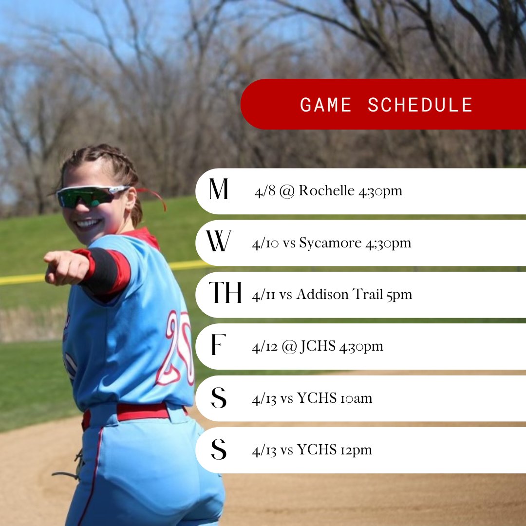 OTHS_Softball's tweet photo. It's a busy week for Lady Pirate Softball &amp; we hope to see YOU at one of our games! https://t.co/rgT0mP6pkV