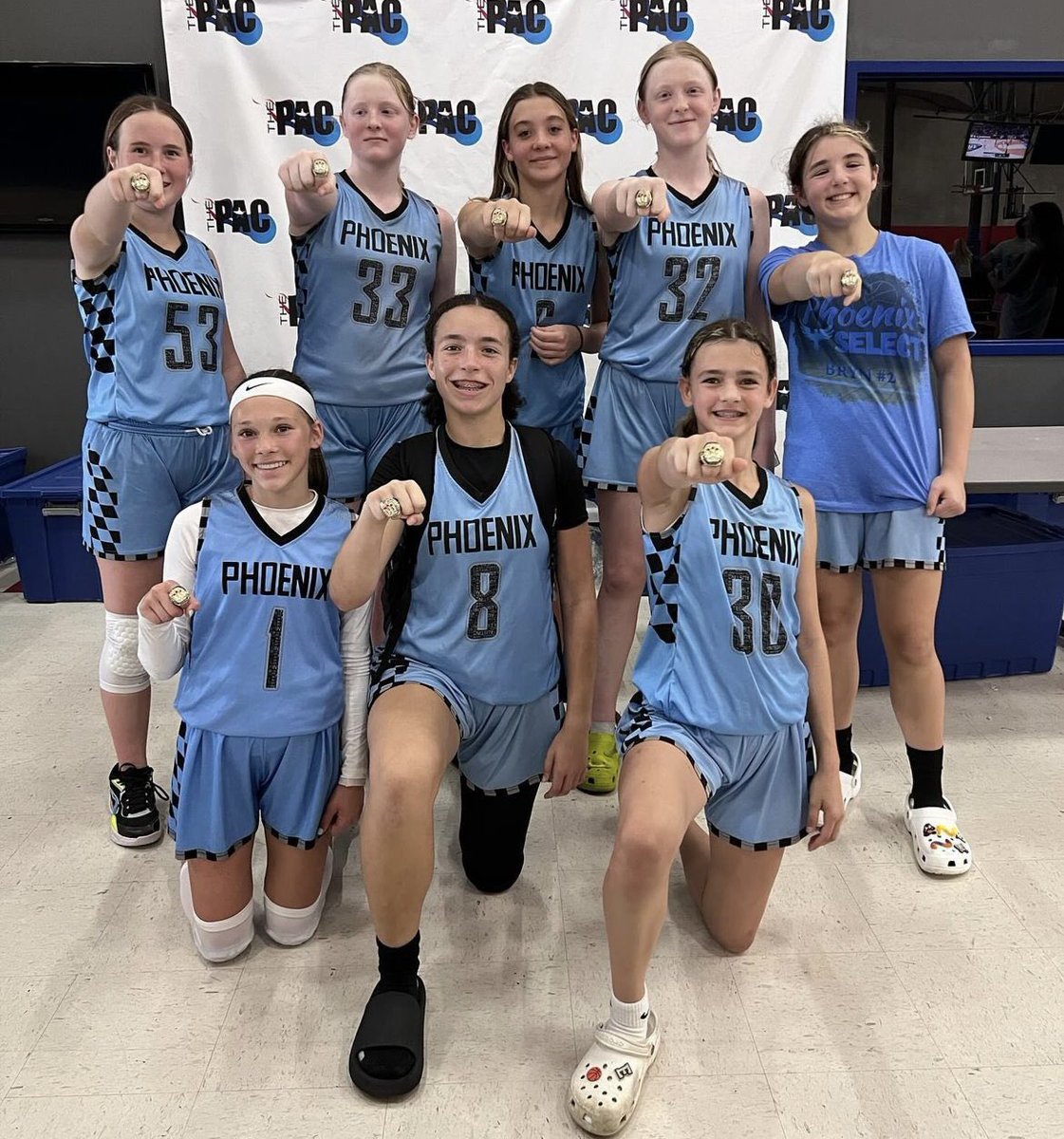 Phoenix Select (@phoenixselect) on Twitter photo Phoenix 2029 went 4-0 and won the Championship of the 8h grade division!
Kids from <a href="/RouseGirlsBball/">Rouse HS Girls BBall</a> <a href="/VandegriftGBB/">Vandegrift Girls Basketball</a> <a href="/GrizzGirlsBball/">Glenn Girls' Hoops</a> @LampasasGBB <a href="/LadyApacheBBall/">GonzalesLadyApacheB-Ball</a> Lago Vista & Florence! #PhoenixProud Phoenix 2029 went 4-0 and won the Championship of the 8h grade division!
Kids from <a href="/RouseGirlsBball/">Rouse HS Girls BBall</a> <a href="/VandegriftGBB/">Vandegrift Girls Basketball</a> <a href="/GrizzGirlsBball/">Glenn Girls' Hoops</a> @LampasasGBB <a href="/LadyApacheBBall/">GonzalesLadyApacheB-Ball</a> Lago Vista & Florence! #PhoenixProud