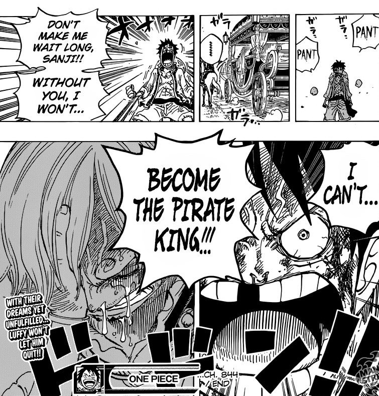 Manga panels that terrifies zoro fans, a small thread:

First, the most obvious one
Something that Luffy has never said to anyone but Sanji