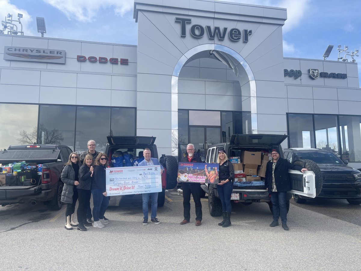 The OHF Easter 'Fill the Jeep' Food Drive 2024 was a huge success collecting 1500 pounds of food for The Calgary Food Bank! Special thanks to all donors/ supporters including our 3 drop off locations Tower Chrysler Dodge Jeep Ram, TRAPPED Escape Room, and After Eight Interiors.