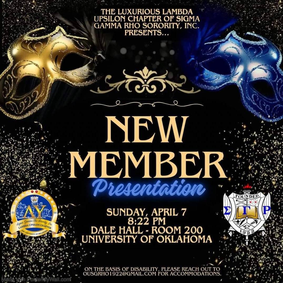 EOS_SGRho's tweet photo. We are on our way to support our Sororsπππ©. THE LUXURIOUS LAMBDA UPSILON CHAPTER LET'S DO THIS!
#SigmaGammaRho #SGRho #GREATER #Oklahoma #SGRhoSWRegion #SigmaSWR https://t.co/N3K8ITW7kX