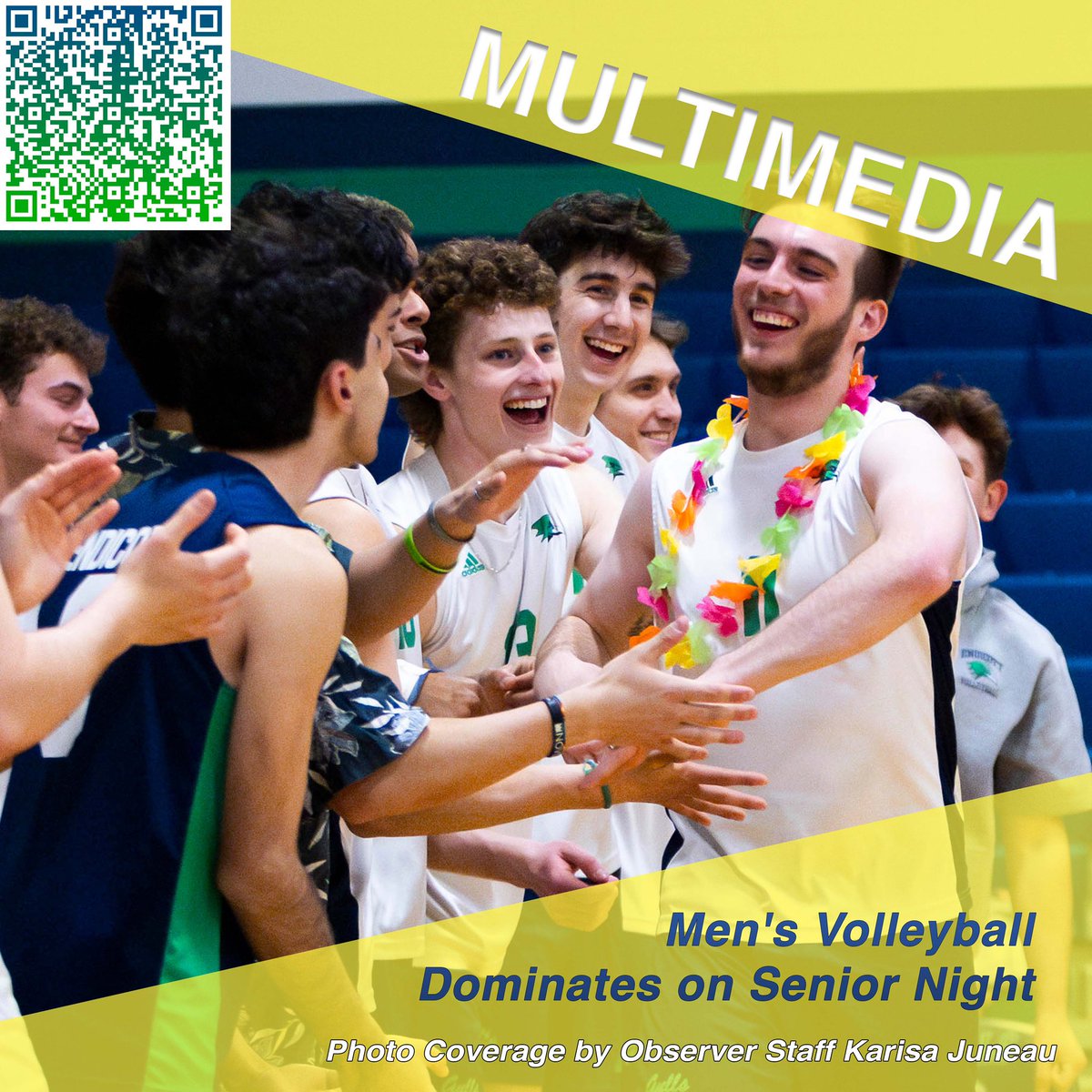 EC_Observer's tweet image. MULTIMEDIA -
Yesterday Men’s Volleyball faced against SUNY Poly for Senior Night. The Gulls won 3-0 with a sweep for Senior Night. Congratulations to seniors Gavin, Corey, Aidan, Logan and Dean! To view more exclusive images visit endicottobserver.com 

#ecgulls #endicott