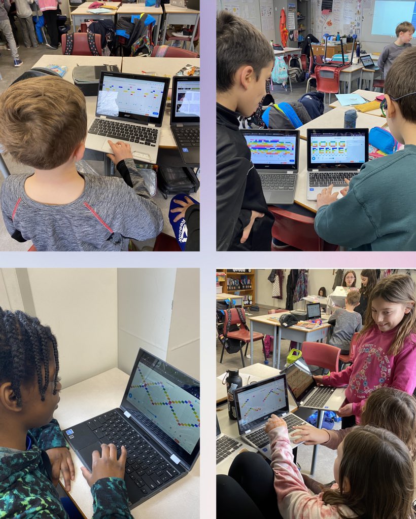 Last week Grade 4s learned about frequency, pitch, and amplitude in Science! We got to explore these concepts for ourselves by using Chrome Music Lab to compose a song 💻 @StGemmaOCSB