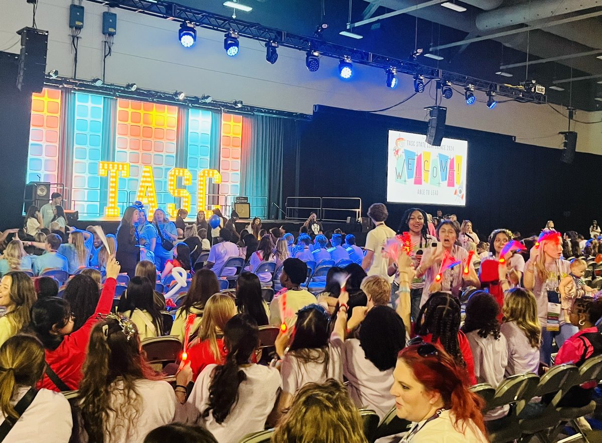 SharksSection's tweet image. We made it to TASC State Conference 2024! Let’s GOOO StuCo!! #Day1 #FINSUPCREEK 🦈