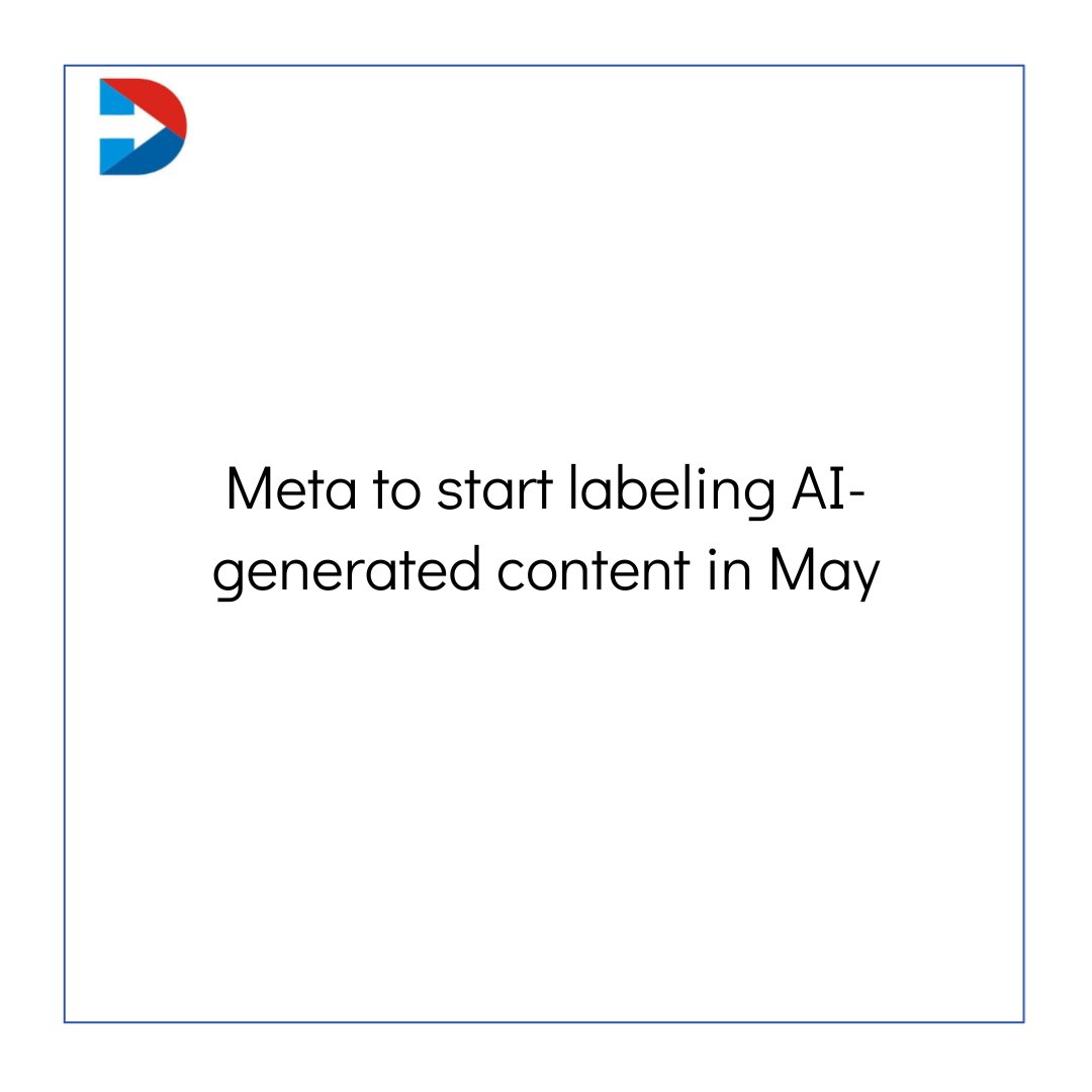 #Meta to start labeling AI-generated content in May #javascript #artificialinteligence #python #ai #programming #digitalmarketing