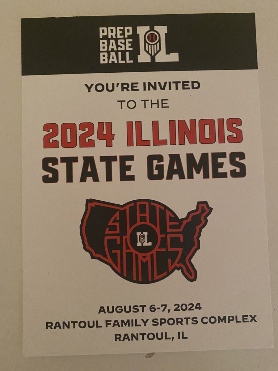 Thank you @PrepBaseballIL for the invitation