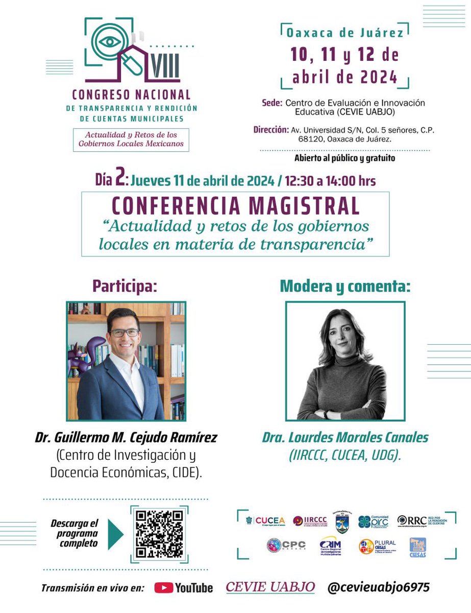 CPCOaxaca's tweet photo. Conoce la agenda de actividades de este congreso. https://t.co/wdHjP0JQad