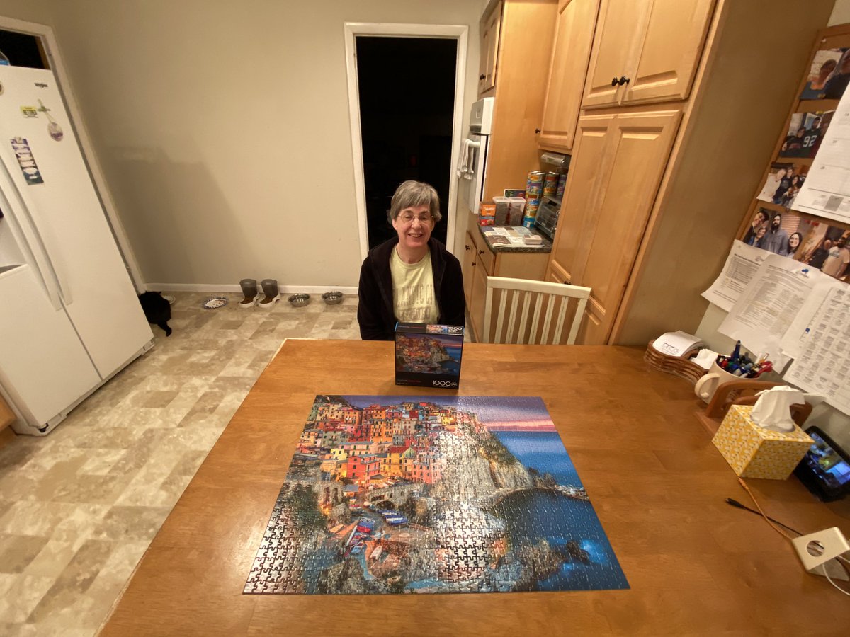 Jan Schopfer finishes another puzzle! #puzzle #puzzles #puzzlesofinstagram #puzzletime #puzzlelover #puzzlelovers #jigsawpuzzle.