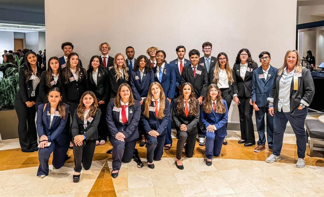 Congratulations to our HOSA students who competed in Orlando over the weekend. Ivan Langaney placed 2nd for Prepared Speaking and Addison Berry placed 
1st for Foundations of Veterinary Science with both a written test and hands on testing. Both are going to Nationals! #LevelUp