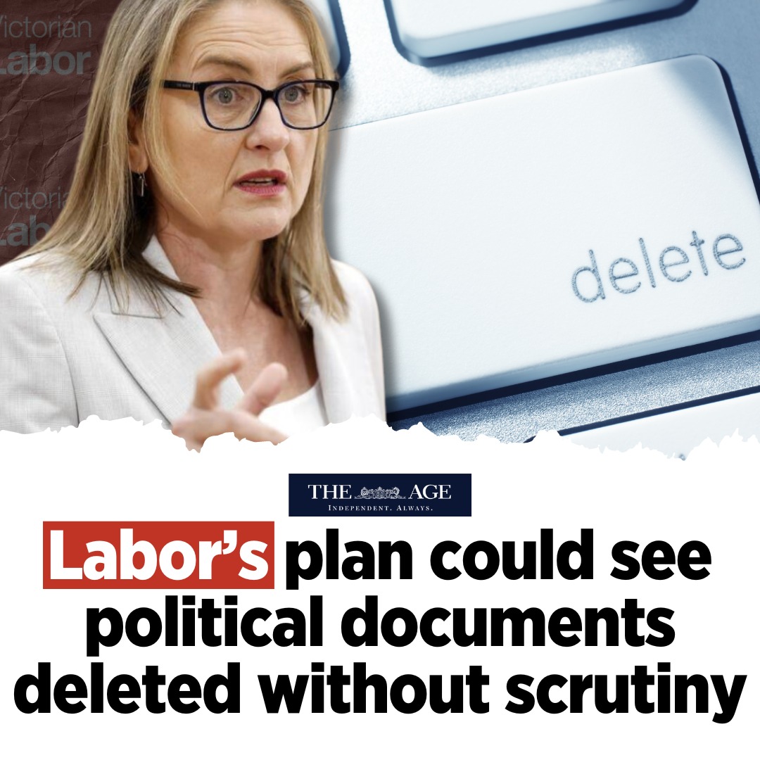 Politically sensitive material could be removed from archives without scrutiny if Premier Jacinta Allan proceeds with a plan to scrap a board that oversees Victoria’s official records.