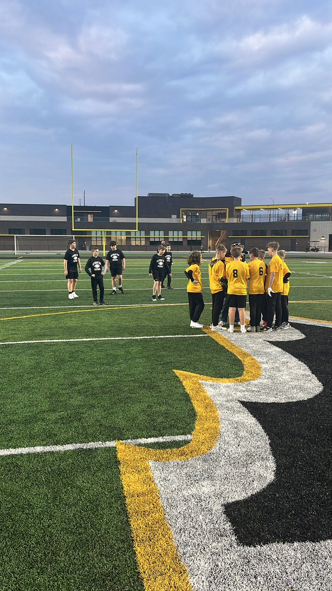 Opening night for our Youth Spring Football League #sundaynightfootball #developedhere