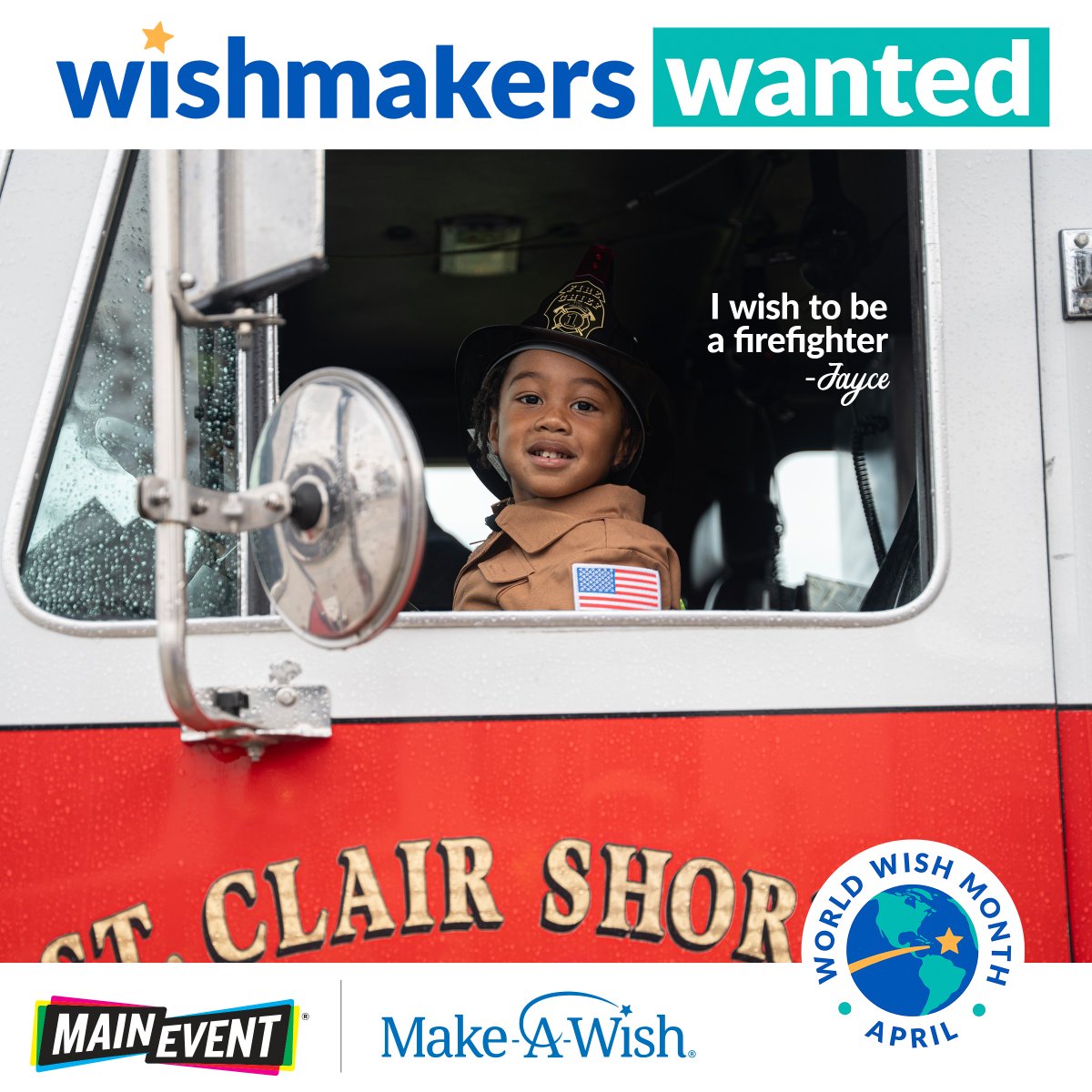 Let the games begin with Make-A-Wish and @MyMainEvent! 🎮 Every donation above $5 will help wish kids. Plus, email subscribers will be gifted with $10 of game play. 💙 Become a WishMaker today. Sign up at a.wish.org/3xkPxbT before April 18. #WorldWishMonth #WishMakersWanted