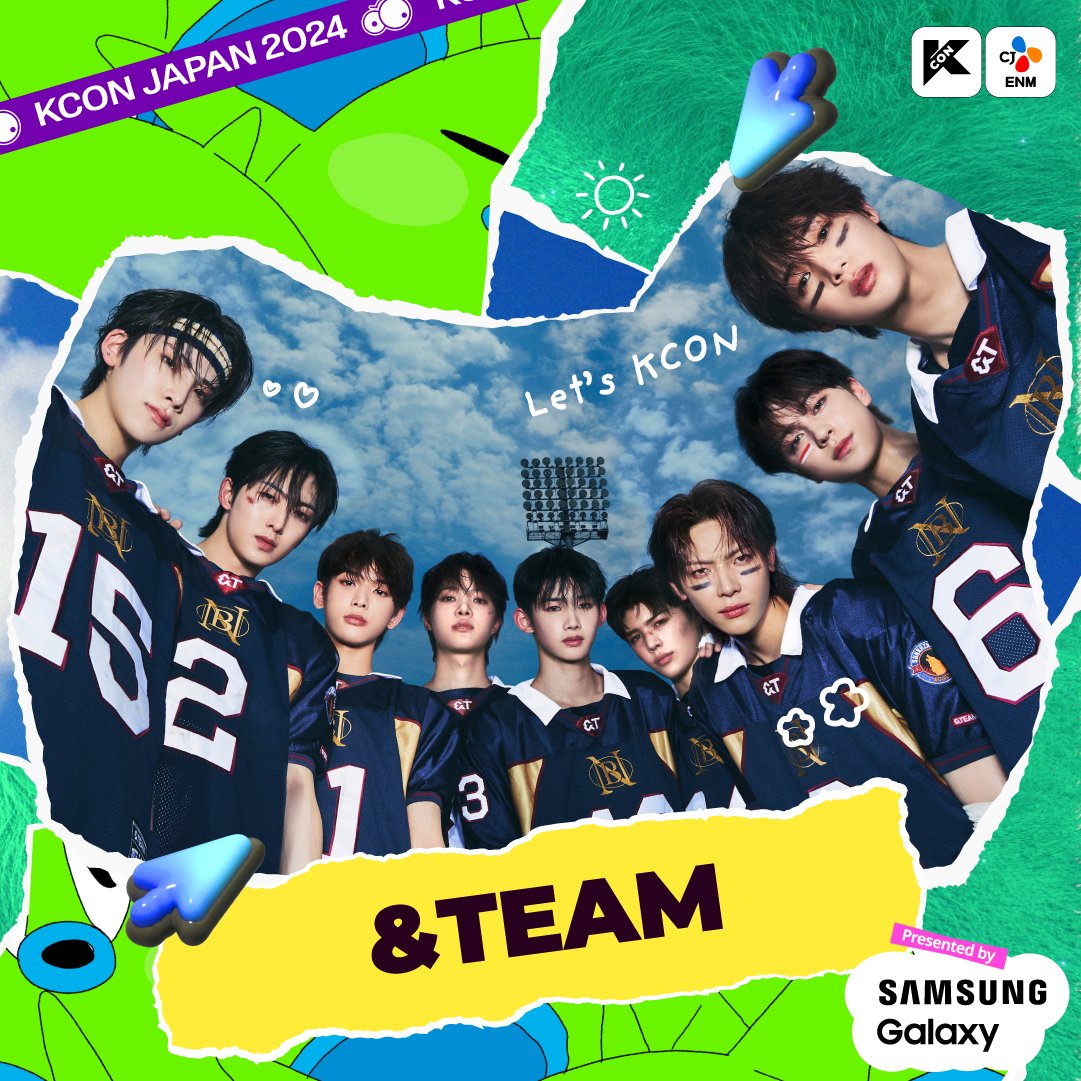 [#KCONJAPAN2024] LINEUP : &TEAM ⭐5/12(SUN) 𝐌 𝐂𝐎𝐔𝐍𝐓𝐃𝐎𝐖𝐍 𝐒𝐓𝐀𝐆𝐄 ⭐5/12(SUN) 𝐊𝐂𝐎𝐍 𝐒𝐓𝐀𝐆𝐄 ⭐5/12(SUN) 𝐌𝐄𝐄𝐓 & 𝐆𝐑𝐄𝐄𝐓 #andTEAM #앤팀 @andTEAMofficial 🎈2024.05.10 - 05.12 🎫 bit.ly/3vrYG1I ✨Let’s #KCON!