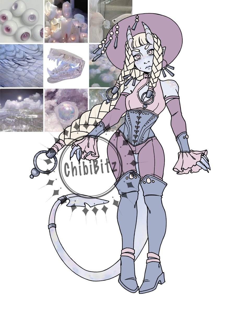 RTs💖     

She is so pastel and shiny and I love her so much!

Pearlescent tiefling adopt $75   
Please don’t DM, info below