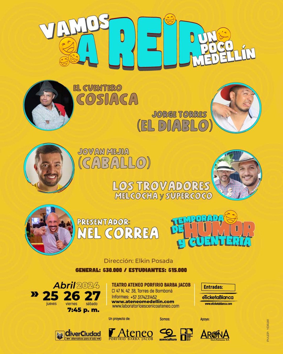 Disfruta La DiverCiudad Cultural en <a href="/ateneomedellin/">Corporación Ateneo Porfirio Barba Jacob</a>