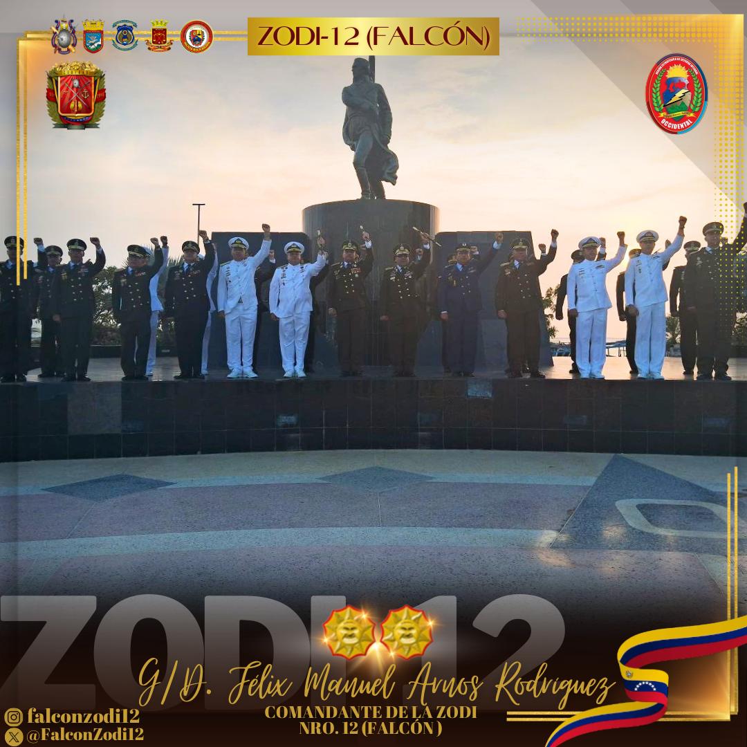 FalconZodi12's tweet photo. Desde el Paseo Generalísimo Francisco de Miranda donde se izó por primera vez el Tricolor Nacional 🇻🇪 Se efectuó arriada de la Bandera Nacional por parte de las unidades militares acantonadas esta guarnición militar.
Enalteciendo los valores patrios y el espíritu militar. https://t.co/GGSq9tv9UR