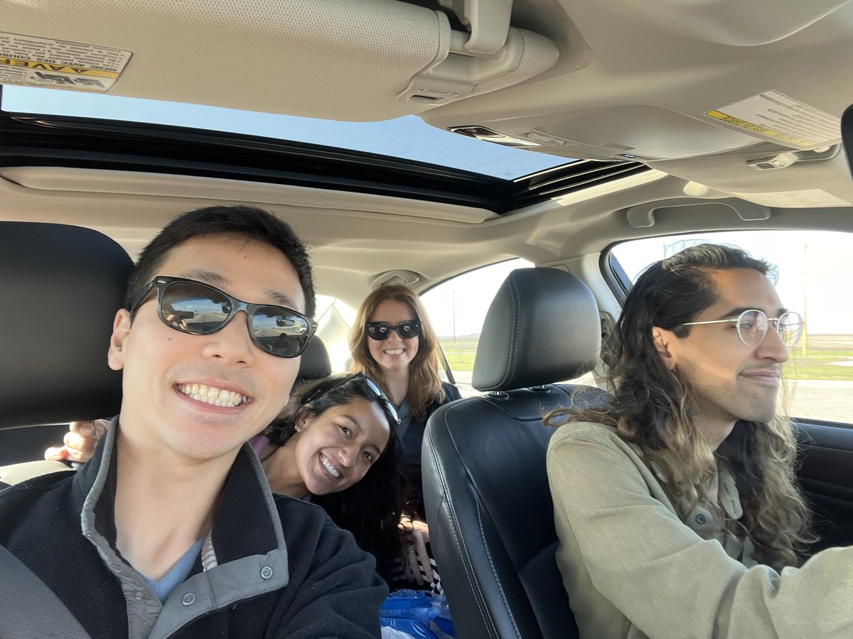 Current and former @NUCIERA students traveling to southern IL for the eclipse! @ynxmonica @astrodlee @ThatKaushikRao