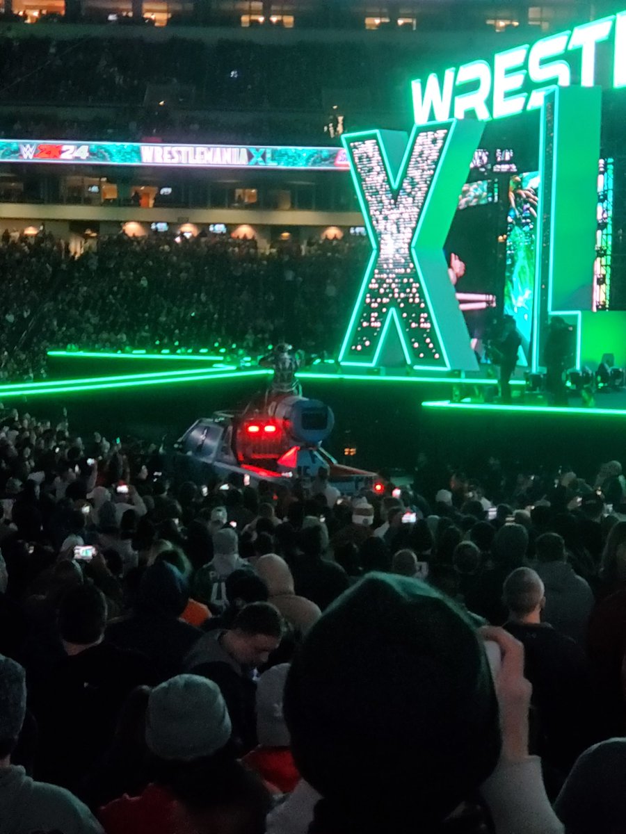 Logan Paul about to pull something with a deLorean #WrestleMania