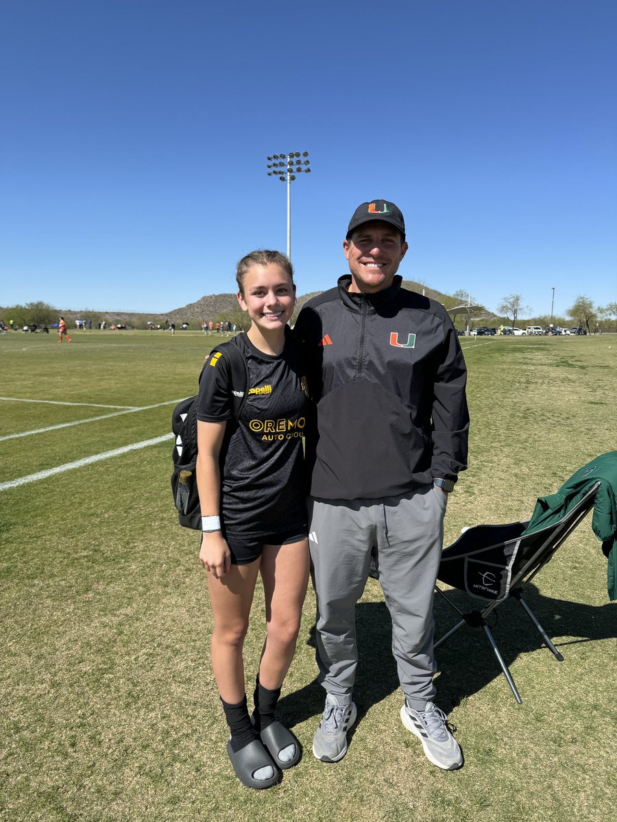 Thanks for coming out to Phoenix this weekend Coach Devin and Peter John. 
Go Canes!  💚🧡