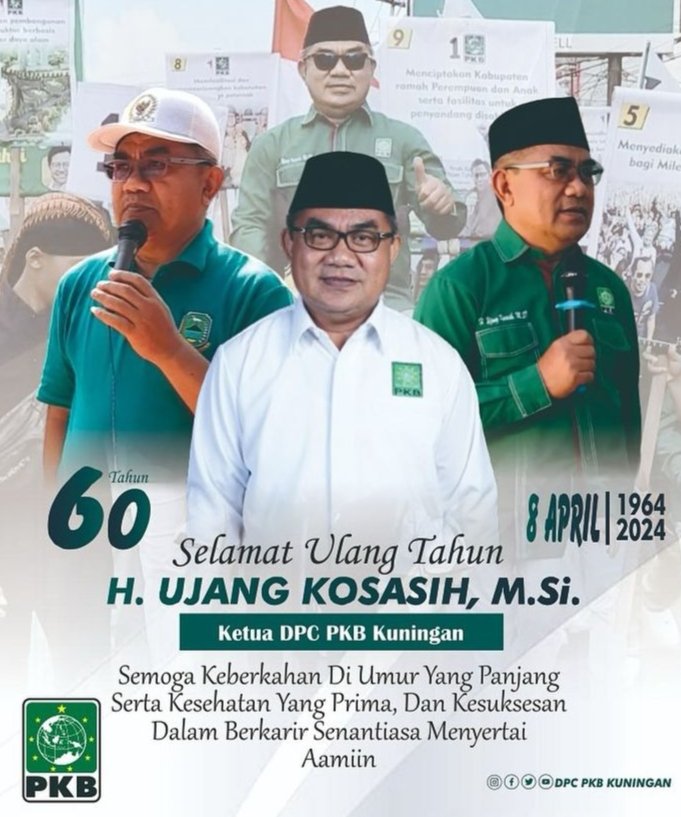 PKBKuningan's tweet photo. Selamat ulang tahun Ketua DPC PKB Kuningan Panjang umur dan sehat selalu..

@DPP_PKB @cakimiNOW @EmHasanuddin @dpwpkbjabar @SyaifulHooda @jamaludin190680 @PKBKuningan @Kosasih7Ujang @UjangOfficial @sahabat_k_ujang @KabFraksi @HaririOfficial @MCSPKBKuningan https://t.co/9jfl5yI8EM