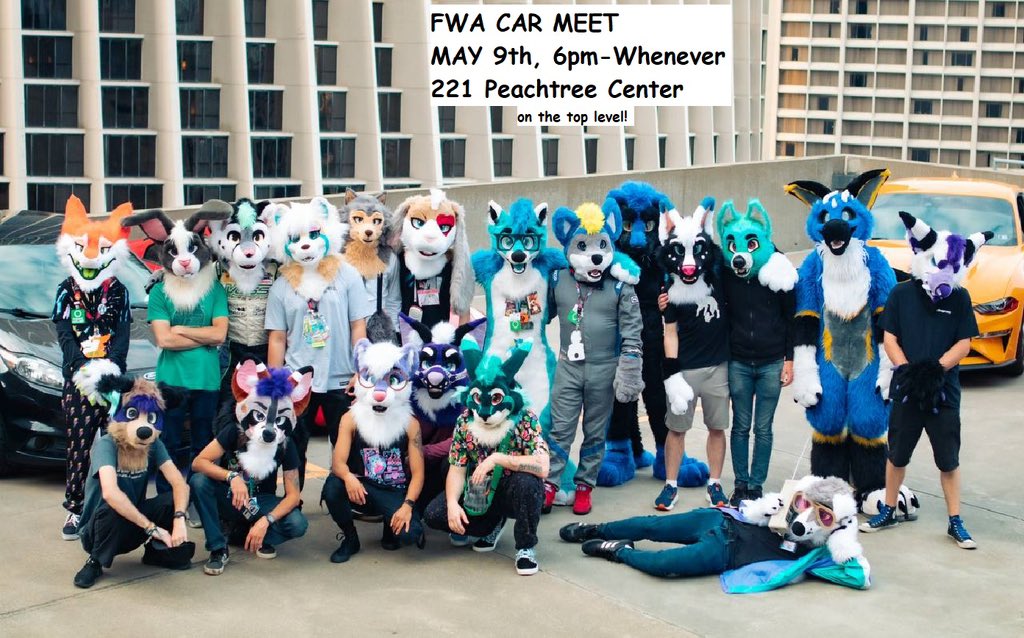 OK WHOS READY FOR THE FWA CAR MEET?? Details below…221 Peachtree Center. Aka the parking garage that you can see from the Marquis. Special guest DJ will be there! Thursday May 9th @ 6PM-until everyone leaves. @LN2_R0gue