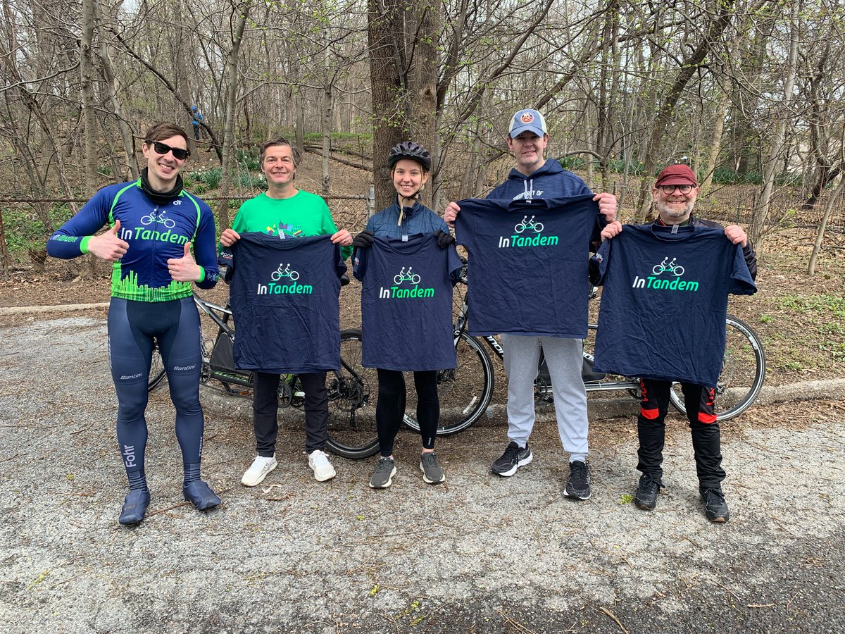 IntandemBike's tweet photo. 😍🎉🚵‍♀️Another great day of tandem cycling in Central Park! Our amazing cyclists pedaled over 150 miles. We also trained 4 new Captains today, including our Executive Director @mikerunsnyc ! A big thank you to our cyclists who made this day special!❤️💯

#intandem #centralpark https://t.co/UyJ2dVzCCF