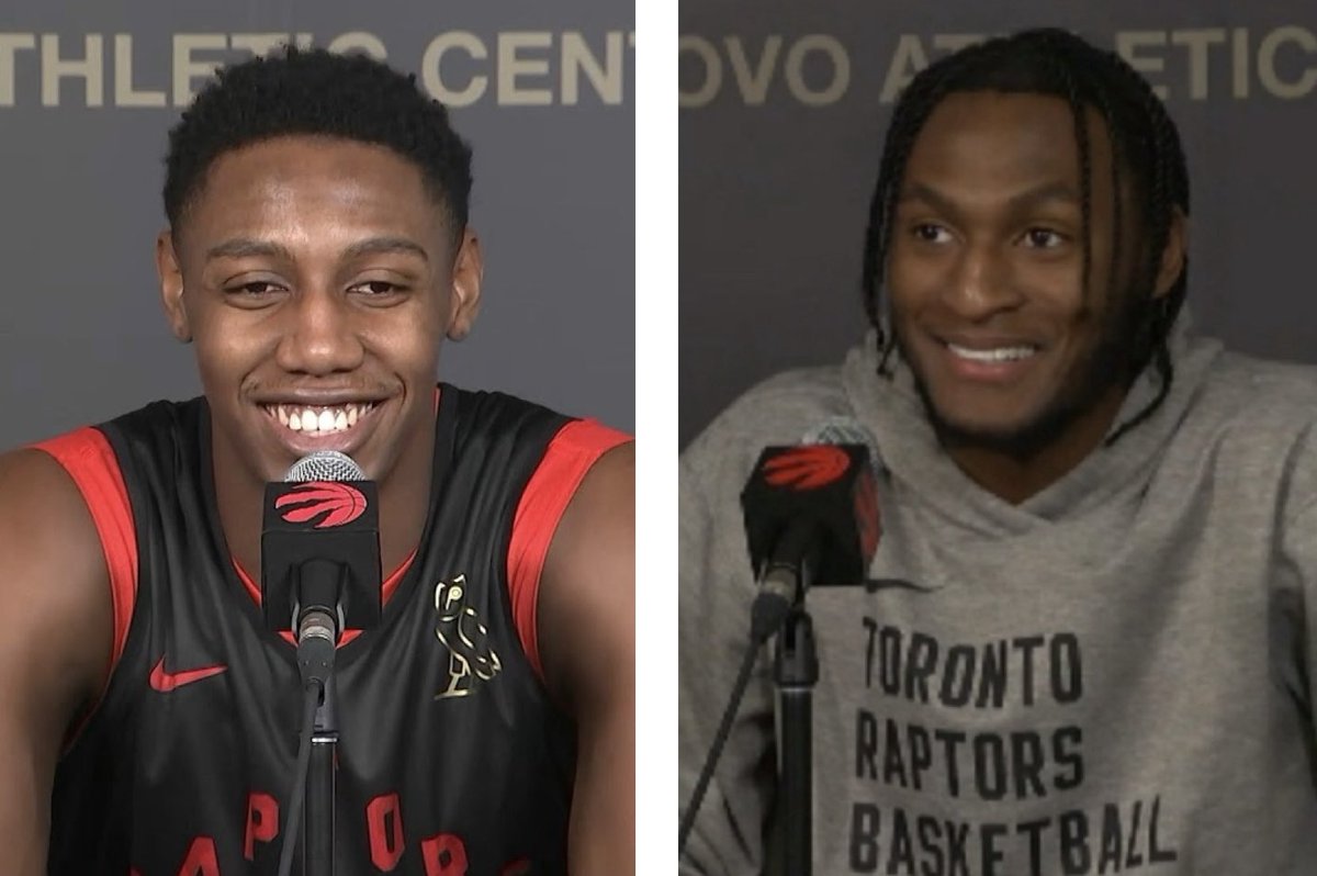 RJ Barrett dropped 20 or more points in 21/30 games he played for the Toronto Raptors. Immanuel Quickley has 11/36 games where he had 15+ points, 5+ rebounds, 5+ assists, with a lot of those games being really close to a triple double. Great stats, fun duo.