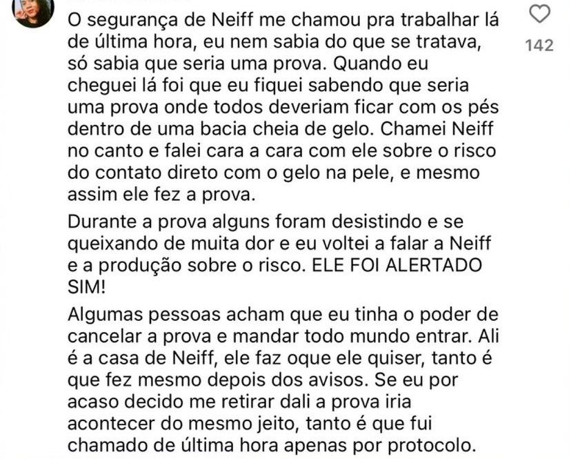 Bombeira se pronuncia sobre o caso - Foto: X