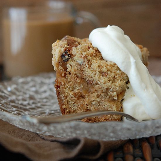 This apple-raisin crumb cake is so easy to make that my son has better success with it than I do. I think it’s because he follows directions better than me. I use a streusel topping because I am obsessed with streusel and it tastes so great on this cake. bit.ly/365GD2g