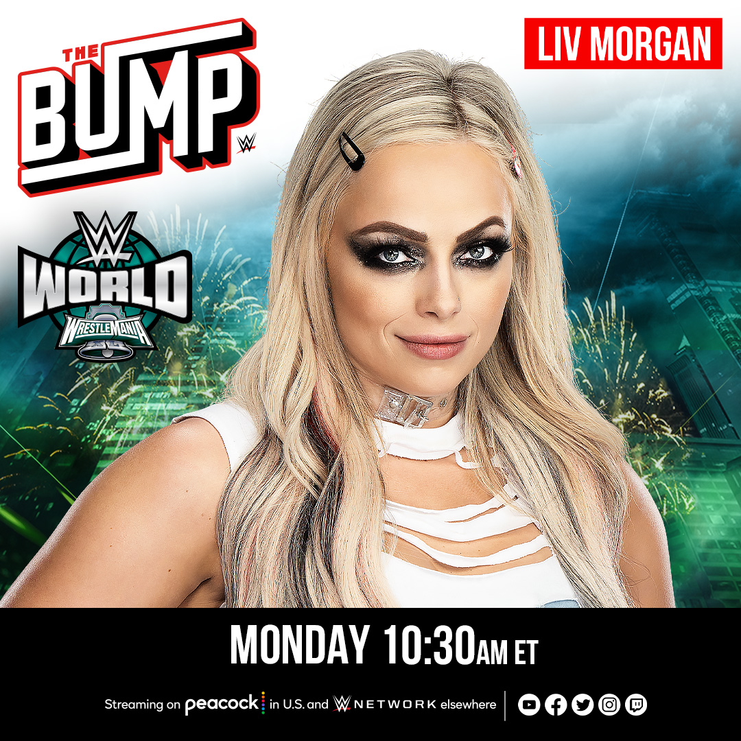 TODAY at 10:30 a.m. ET from WWE World: Jey @WWEUsos and @YaOnlyLivvOnce join us on #WWETheBump as we look back on #WrestleMania! Don't miss it!