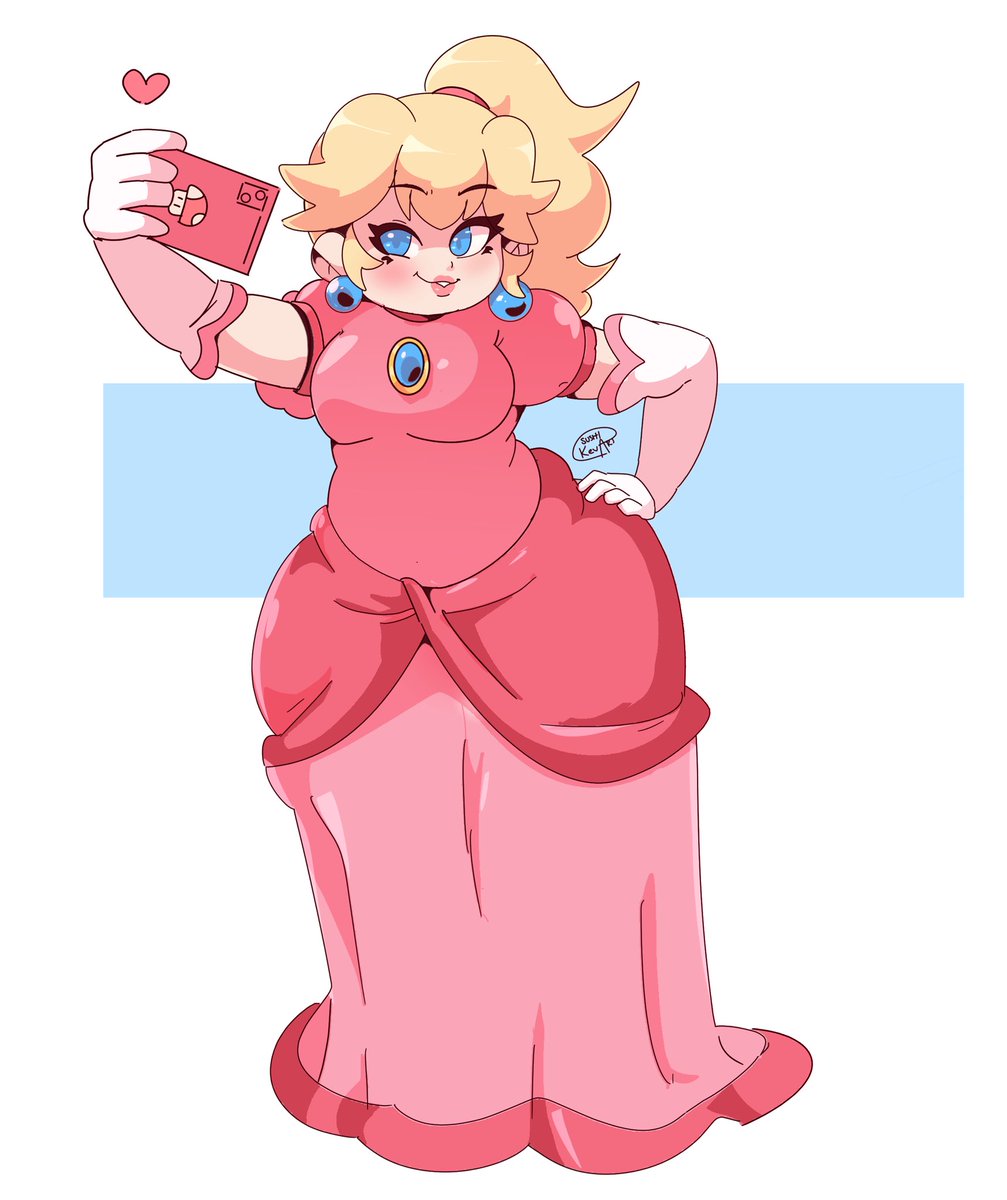 Peach Gettin down with the thickness 💕✨ #princesspeach #supermario #nintendo