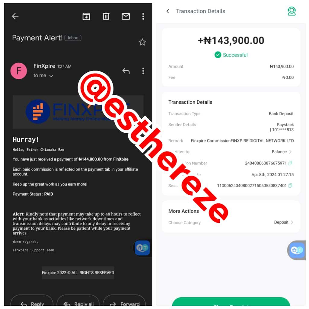 Mondays are for credit alert 🔥🔥🔥 While reading for my first exams today @FinXpire decided to bless me with a whooping 6figures 🤭🤭🤭 God!!!! Affiliate marketing to the world I can't say much but I am grateful I started this business opportunity
