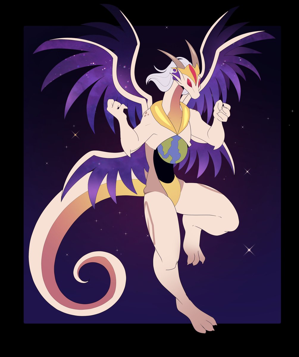 Glimmyglam's tweet image. By @APinksaur  God damn it she's so good a drawing dragons!
Getting some gods for my story world finally visualized.