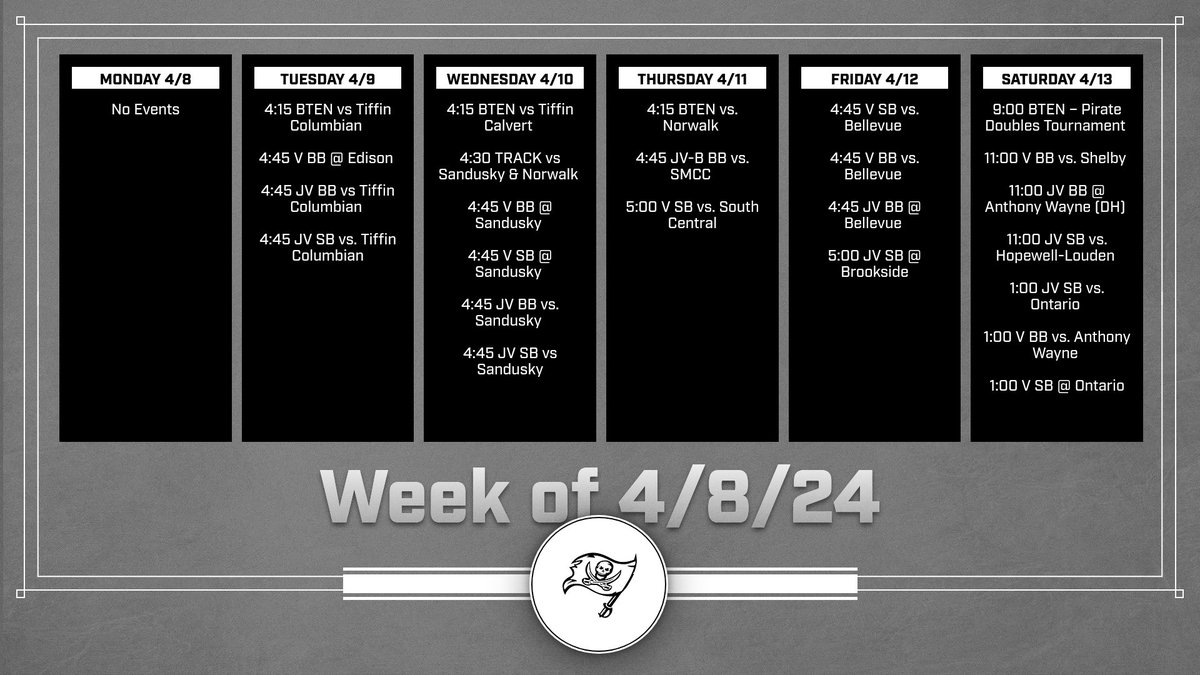 Busy week for Pirate Athletics! Go Pirates! @PerkinsHigh