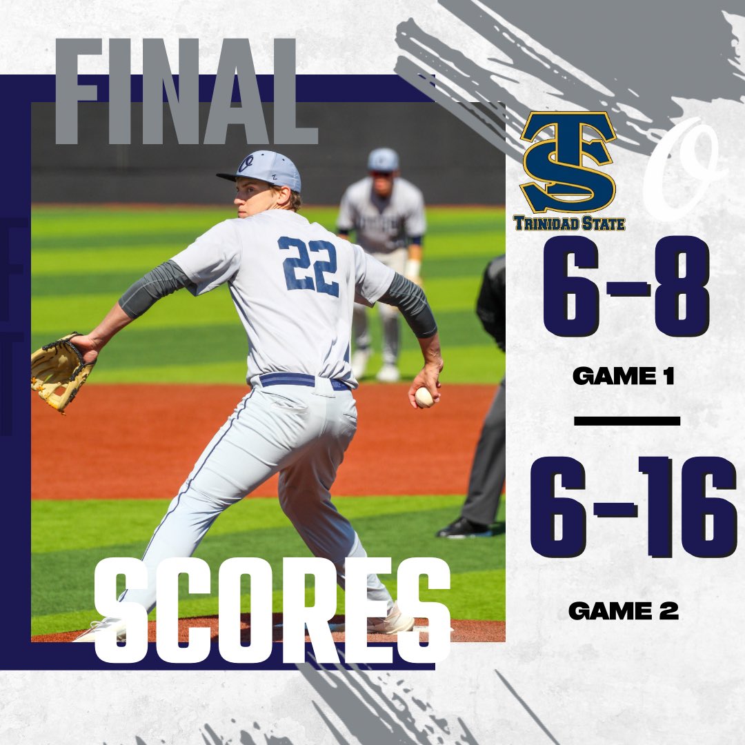 Game 2 😮‍💨 

Trinidad 6, Otero 16 

Highlights: 
Jace Barger 3 for 3, 4 RBIs, 1 2B, 1 HR 🧨
Owen Powers 3 for 5, 1 RBI, 1 2B
Diego Villarreal 2 for 4, 3 RBIs, 1 2B

Back out there tomorrow to try and win the series at 12:00pm. Watch us at 22nd or on our livestream