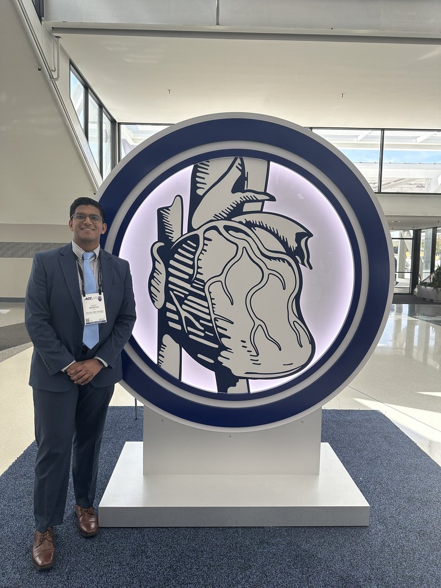 Incredibly fortunate to present @ACCinTouch #ACC24! Excited to meet the legend and true inspiration @DrQuinnCapers4. Special thanks to my mentors and @OhioStateMed @OSUWexMed. Had an amazing time learning from so many leaders, trainees, and students! #ACCMedStudents