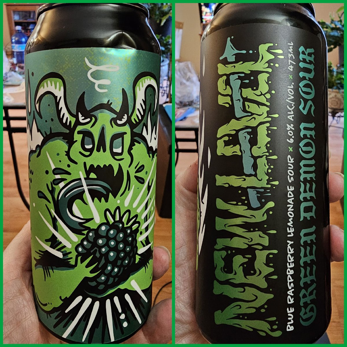 PaigeMatlock's tweet image. Thanks to my pal @Thaddeusarcher3 for the recommendation. This. Is. Delicious! #GreenDemonSour #BlueRaspberryLemonade @newlevelbrewing