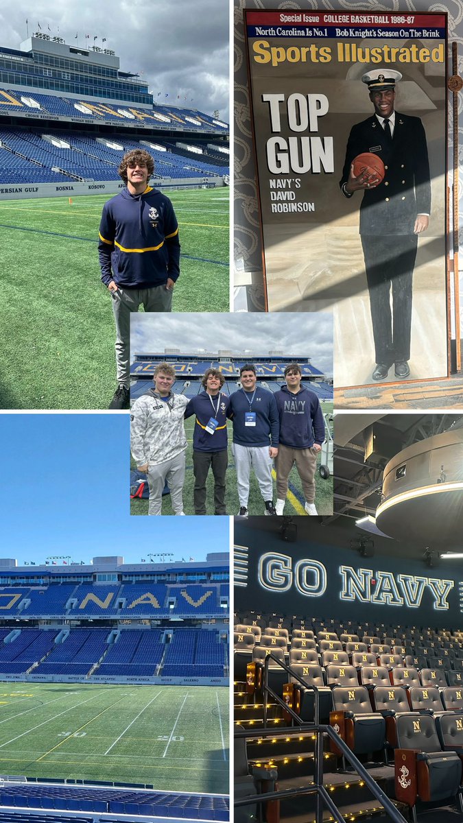 Had a great visit at Navy! Very grateful and can’t wait to be back soon. @PJVolker @_CoachNew @NavyFB @NavyFBrecruit @CoachWimberly @CoachIvinJasper @SSN_Navy @RoyalNavyAF @LBurgFootball @lhstigercoach @IndianaPreps