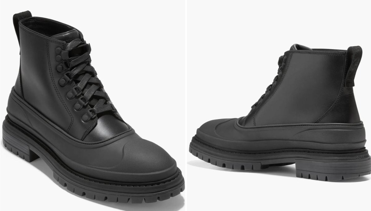 KicksUnderCost's tweet photo. Final Sale STEAL: Cole Haan Stratton Shroud Waterproof Duck Boots are on sale for $64.98

Retail $250, click here to order-> https://t.co/fdJ2LMZ1ot ad https://t.co/rJKRvE74nQ