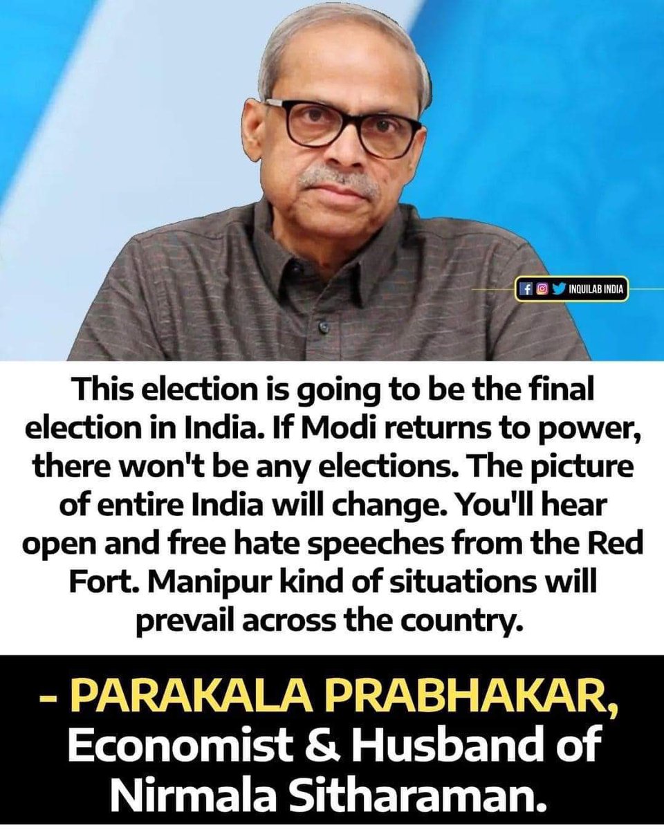 What he said is absolutely true, if Modi comes again there will be no more elections in India!