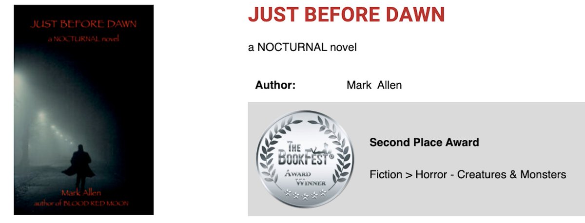 #WritingCommunity #HorrorCommunity Well, this just happened erarlier today. I think I'll just leave this here. #vampire #noir #family #gory #awardwinning #TheBookFest