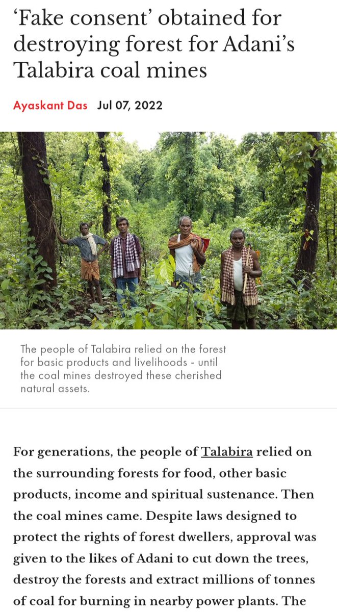 gauravsabnis's tweet photo. Modi has been selling Indian forests to Adani like it's a Buy वन Get वन Free scheme. https://t.co/N0Wcvm6t6a