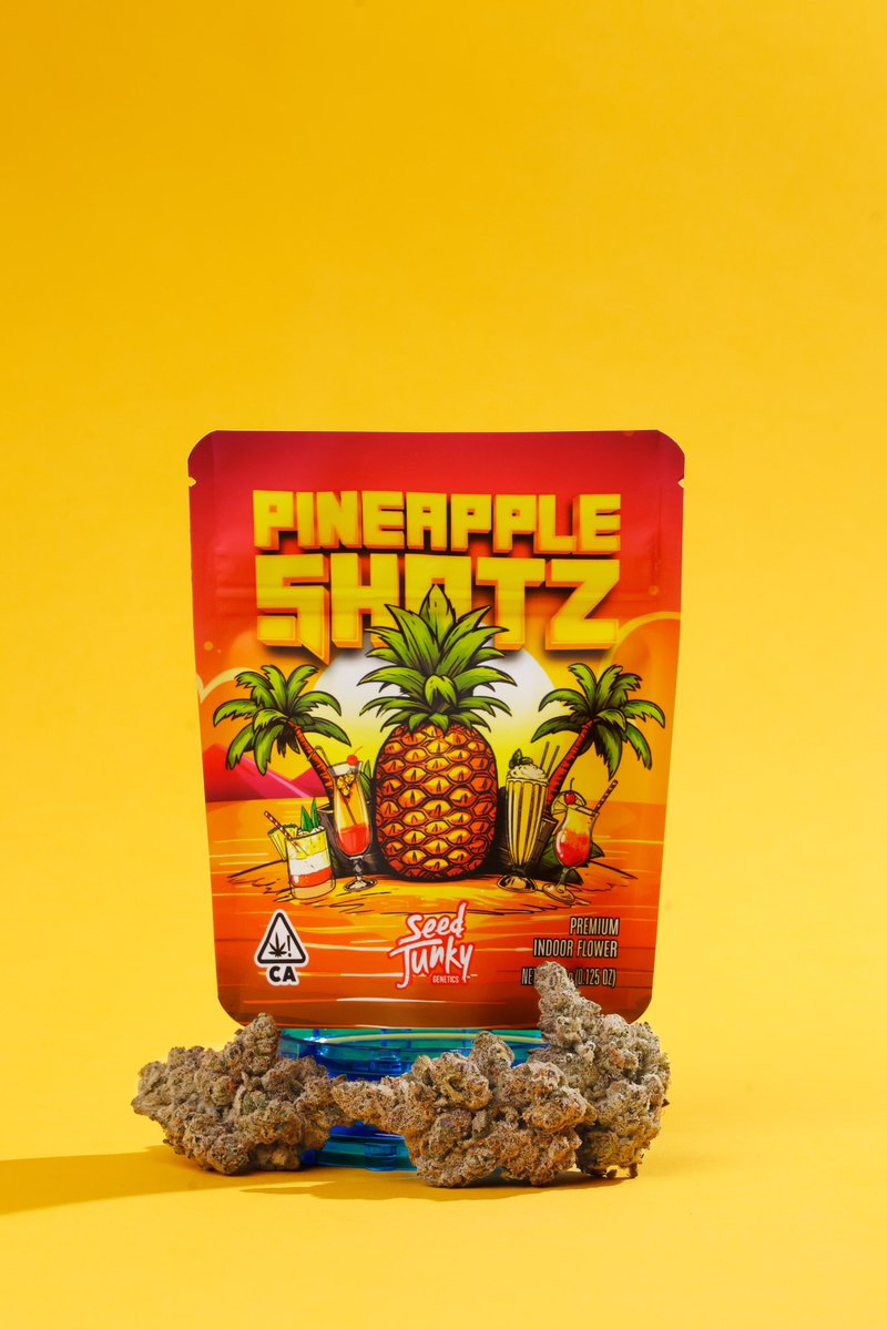 Pineapple Shotz is a cross of Pineapple Fruz and Gello Shotz. Our most popular strains mixed together 🙌🍭⛽️✅