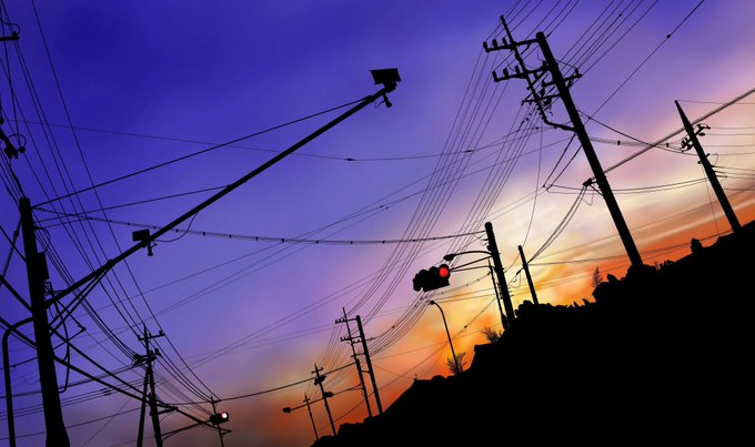「power lines」 illustration images(Latest)｜4pages