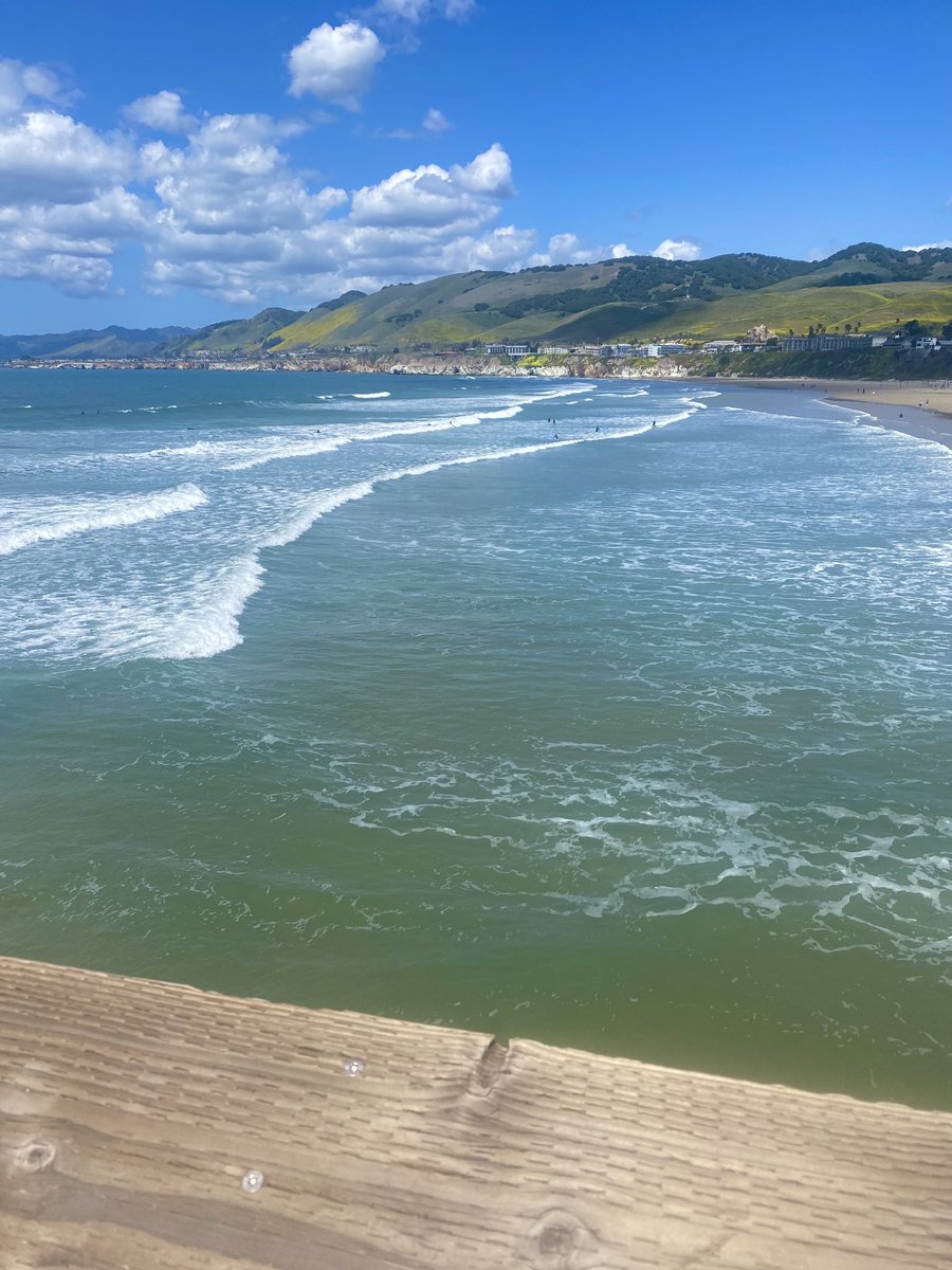 Sunday funday! Went out to fish at the Pismo Beach Pier. Fish weren’t biting but still had a good time. #pismobeach #centralcoast #nature #oceanwaves #clouds #outdoors